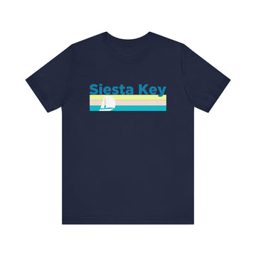 Buy navy Siesta Key, Florida T Shirt - Sailboat Graphic Tee