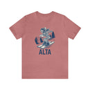 Alta, Utah T-Shirt - Skeleton Skier Unisex Alta Shirt-9