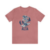 Alta, Utah T-Shirt - Skeleton Skier Unisex Alta Shirt