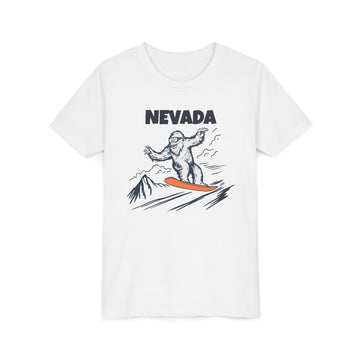 Nevada Yeti Snowboard Youth Tee - Kids Skiing Shirt - 0