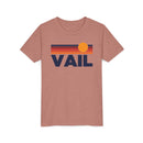 Vail, Colorado Youth T-Shirt — Retro Sun Tee-3