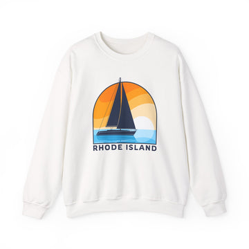 Rhode Island Sweatshirt - Sailboat Rhode Island Crewneck Sweatshirt