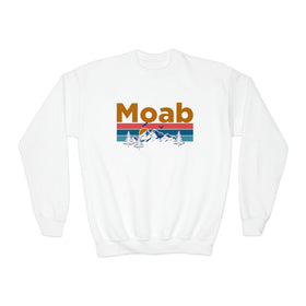 Moab, Utah Youth Sweatshirt - Unisex Kid's Moab Crewneck Sweatshirt