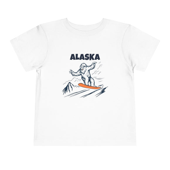 Alaska Yeti Snowboard Toddler Tee