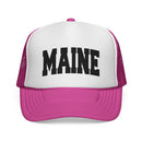Maine Retro Collegiate Style Trucker Hat-7
