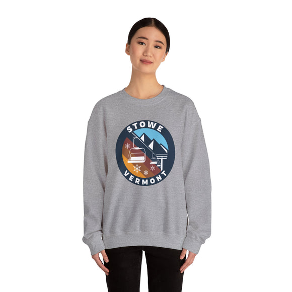 Stowe, Vermont Sweatshirt - Ski Lift Stowe Crewneck Sweatshirt