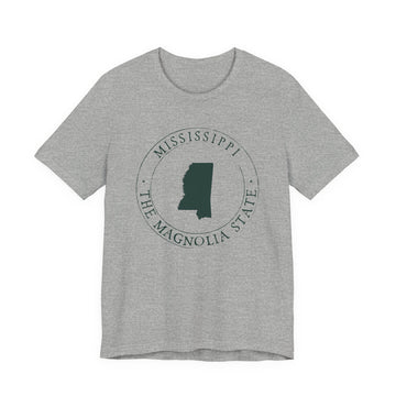 Buy athletic-heather Mississippi T-Shirt — State Graphic Tee