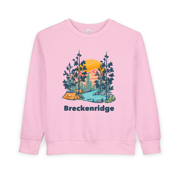 Buy pink Breckenridge, Colorado Toddler Sweatshirt - Breckenridge Toddler Crewneck Sweatshirt