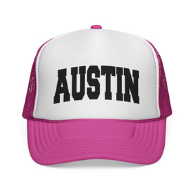Buy pink Austin, Texas Collegiate Style Trucker Hat