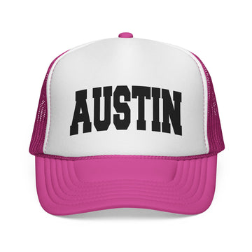 Buy pink Austin, Texas Collegiate Style Trucker Hat