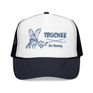 Buy navy-white-navy Truckee, California Ski Bunny Trucker Hat