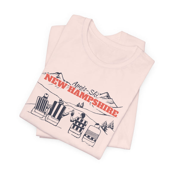 New Hampshire Après-ski T-Shirt - Vintage Mountain Graphic Tee