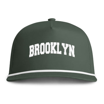Buy moss Brooklyn, New York Embroidered Rope Hat - Vintage Sunwashed Rope Cap, Comfort Colors