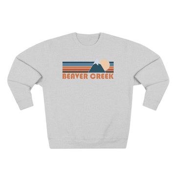 Premium Beaver Creek, Colorado Retro Mountain Graphic Sweatshirt - 0