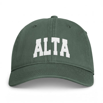 Alta, Utah Washed Baseball Cap - Vintage Coastal Comfort Colors