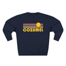 Premium Cozumel, Mexico Retro Sun Graphic Sweatshirt-6