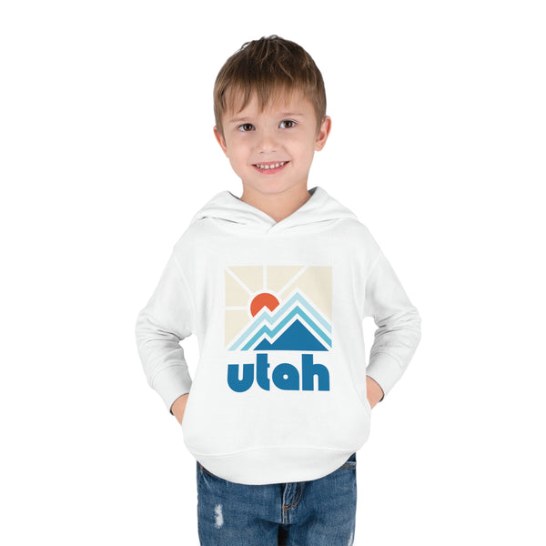 Utah Toddler Hoodie - Minimal Style Unisex Utah Toddler Sweatshirt