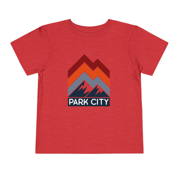 Buy heather-red Park City, Utah Toddler T-Shirt - Retro Palm Tree Toddler Park City Shirt