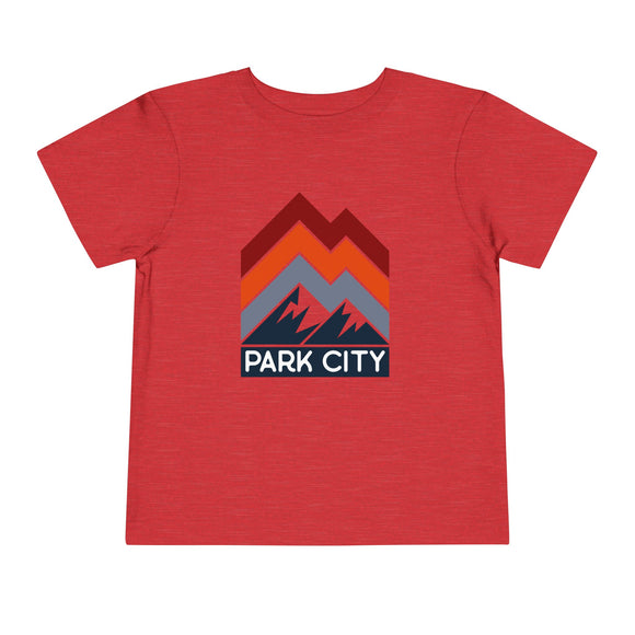 Park City, Utah Toddler T-Shirt - Retro Palm Tree Toddler Park City Shirt