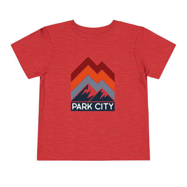 Park City, Utah Toddler T-Shirt - Retro Palm Tree Toddler Park City Shirt