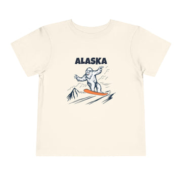 Alaska Yeti Snowboard Toddler Tee