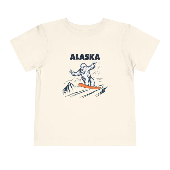 Alaska Yeti Snowboard Toddler Tee