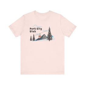 Park City, Utah T-Shirt - Retro Ski Mountain Gondola Unisex Park City Shirt