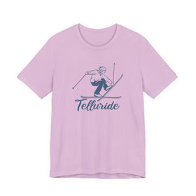 Buy lilac Telluride, Colorado T Shirt - Vintage Ski Graphic Tee