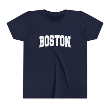 Buy navy Boston, Massachusetts Youth Graphic Tee - Kids Boston T Shirt