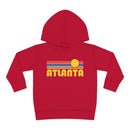 Atlanta, Georgia Toddler Hoodie - Retro Sunrise Unisex Atlanta Toddler Sweatshirt-4