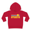 Atlanta, Georgia Toddler Hoodie - Retro Sunrise Unisex Atlanta Toddler Sweatshirt