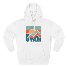 Utah Hoodie - Retro Mountain Unisex Sweatshirt - 0