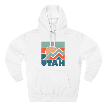 Utah Hoodie - Retro Mountain Unisex Sweatshirt - 0