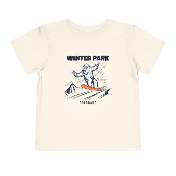 Winter Park, Colorado Yeti Snowboard Toddler Tee