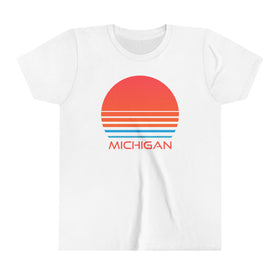 Michigan Youth Shirt - Retro 80s Michigan Kid's T-Shirt