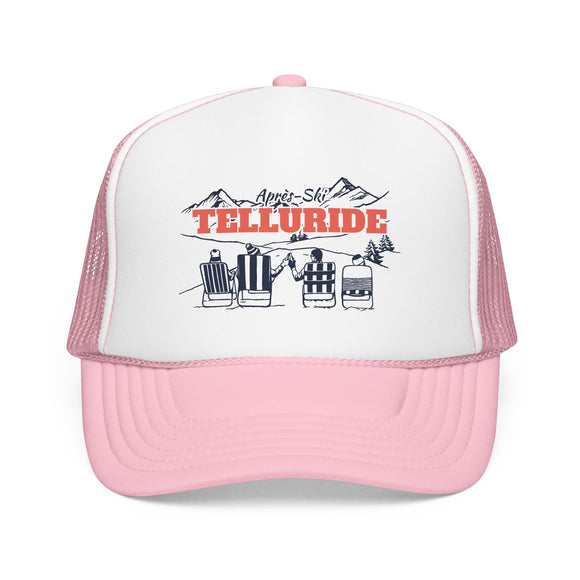 Telluride, Colorado Après-ski Trucker Hat — Foam Mesh Cap
