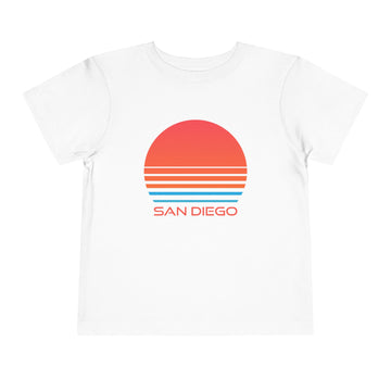 San Diego, California Toddler T-Shirt - Retro 80s Toddler San Diego Shirt - 0