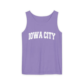 Buy violet Iowa City, Iowa Tank Top Unisex | Comfort Colors - 100% Cotton