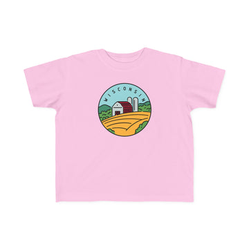 Buy pink Wisconsin Toddler T-Shirt - Unisex Toddler Wisconsin Shirt
