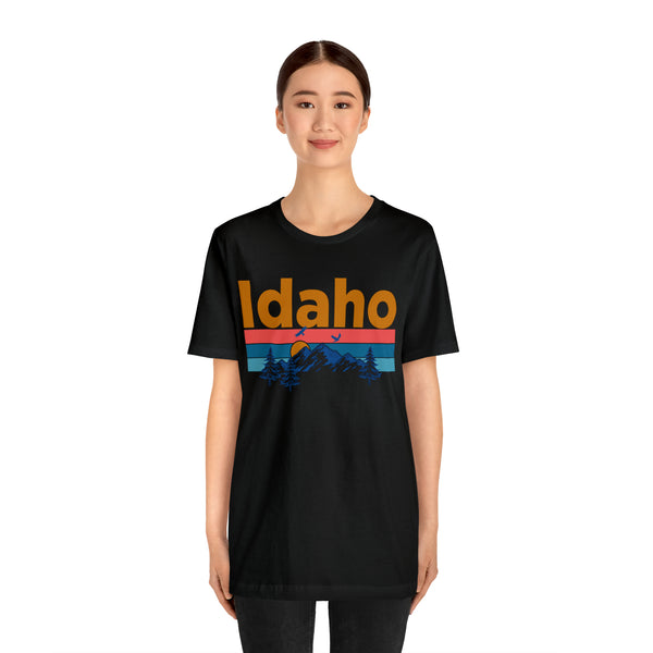 Idaho T-Shirt - Mountain Sunset Unisex Idaho Shirt
