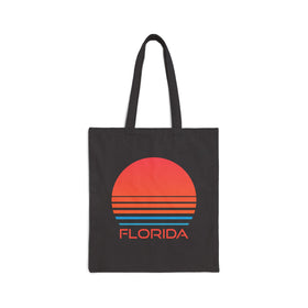 Florida Cotton Canvas Florida Tote Bag - Retro 80s