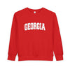Georgia Toddler Sweatshirt - Georgia Toddler Crewneck Sweatshirt