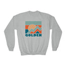Golden, Colorado Youth Sweatshirt - Unisex Kid's Golden Crewneck Sweatshirt-5