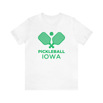 Buy white Iowa Pickleball T-Shirt - Unisex Iowa Shirt