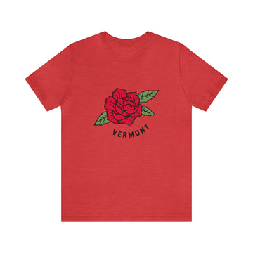 Buy heather-red Vermont T-Shirt - Retro Unisex Vermont Shirt