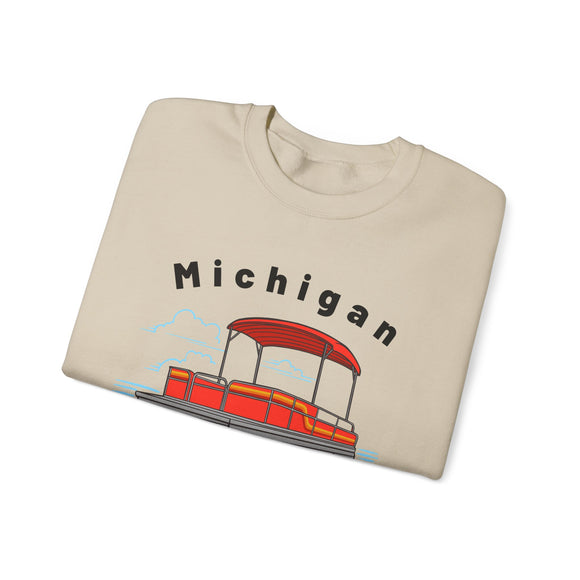 Michigan Sweatshirt - Pontoon Boat Sweatshirt