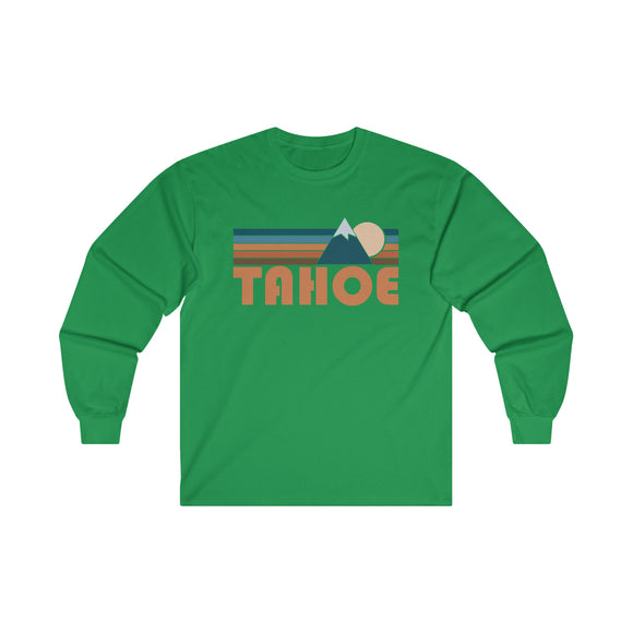 Tahoe, California Long Sleeve Shirt - Retro Unisex Tahoe Long Sleeve Tee