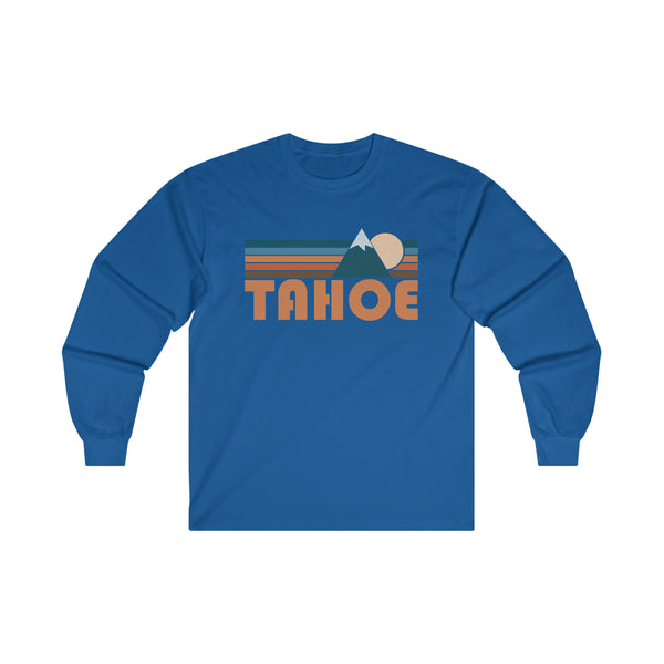 Tahoe, California Long Sleeve Shirt - Retro Unisex Tahoe Long Sleeve Tee