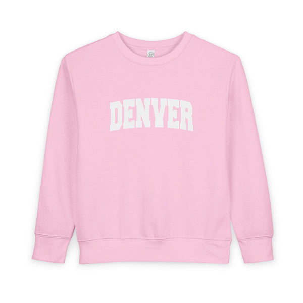 Denver, Colorado Toddler Sweatshirt - Denver Toddler Crewneck Sweatshirt