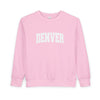 Denver, Colorado Toddler Sweatshirt - Denver Toddler Crewneck Sweatshirt
